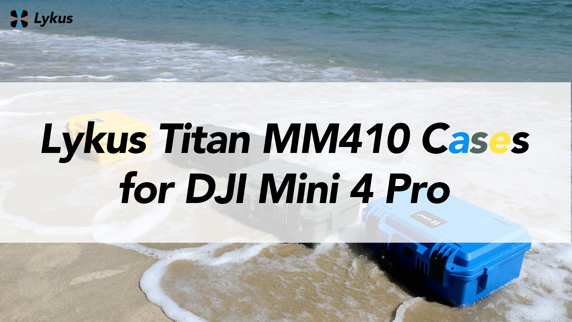 Lykus Titan MM410 Waterdichte Case/Koffer/Tas voor DJI Mini 4 Pro/Mini