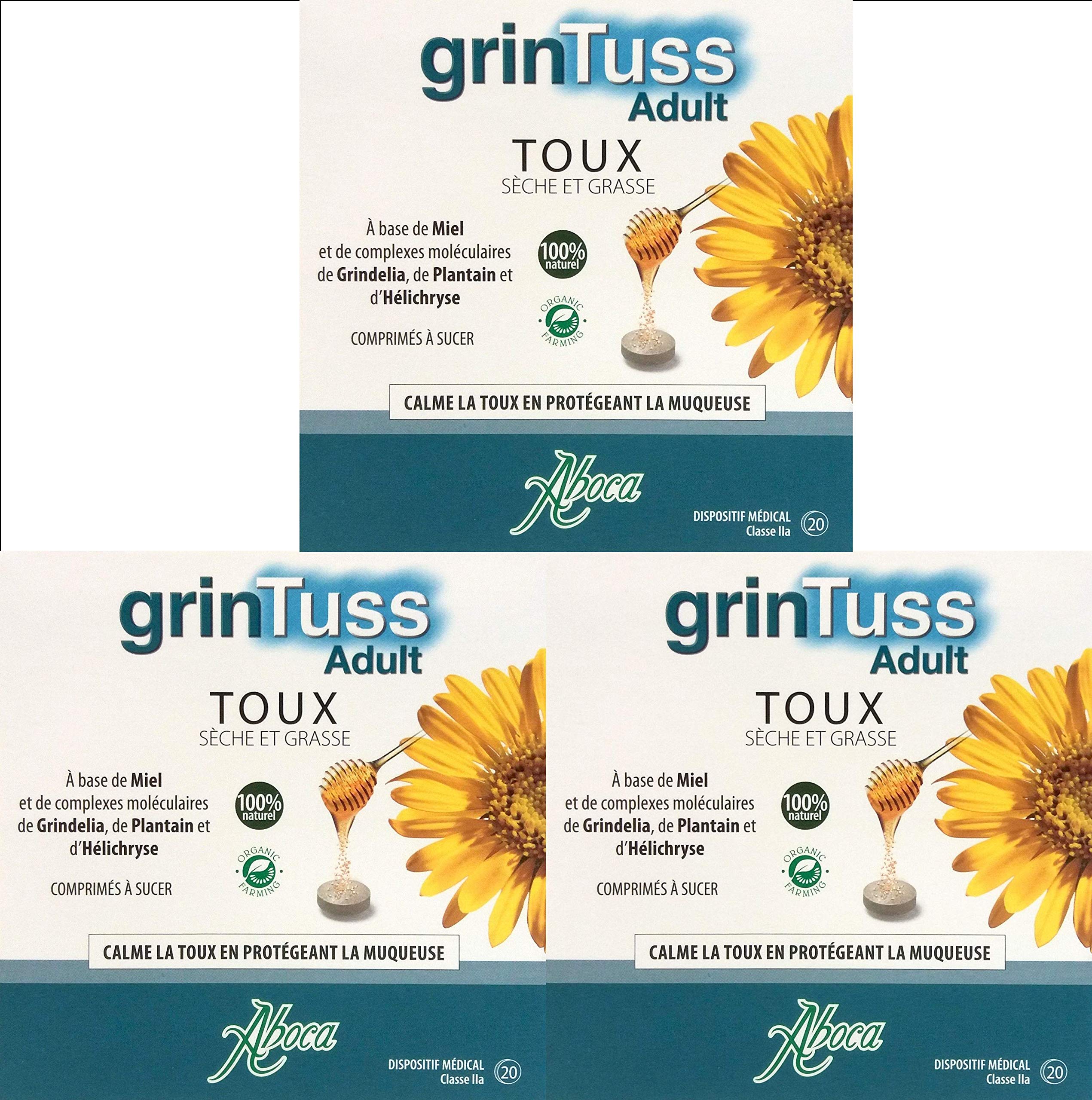 GrinTuss 20 Sugar Tablets Pack of 3