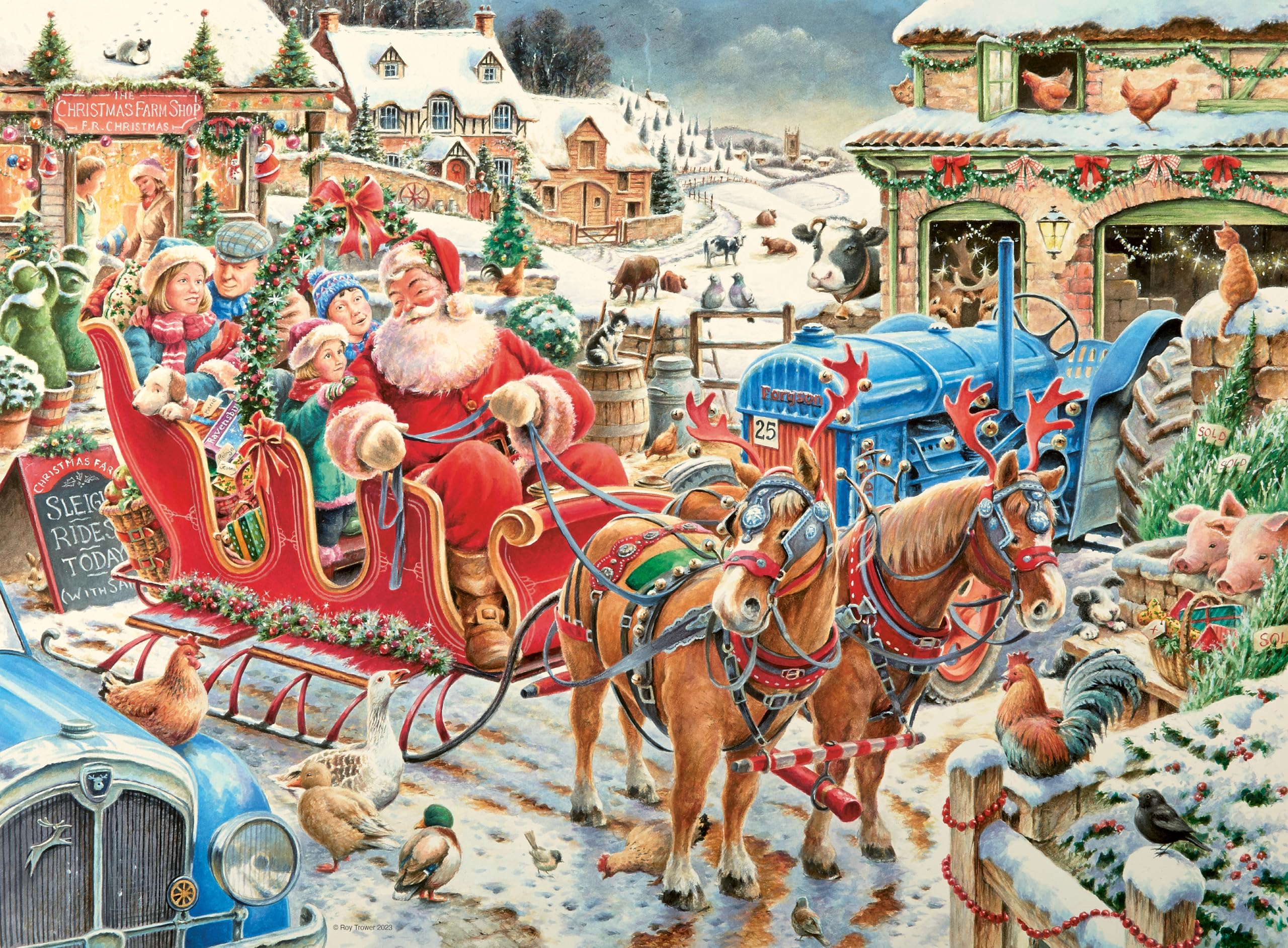 Ravensburger Roy Trower Christmas Collection Nr. 2 – 4 x 500-teilige Puzzles für Erwachsene und Kinder ab 10 Jahren