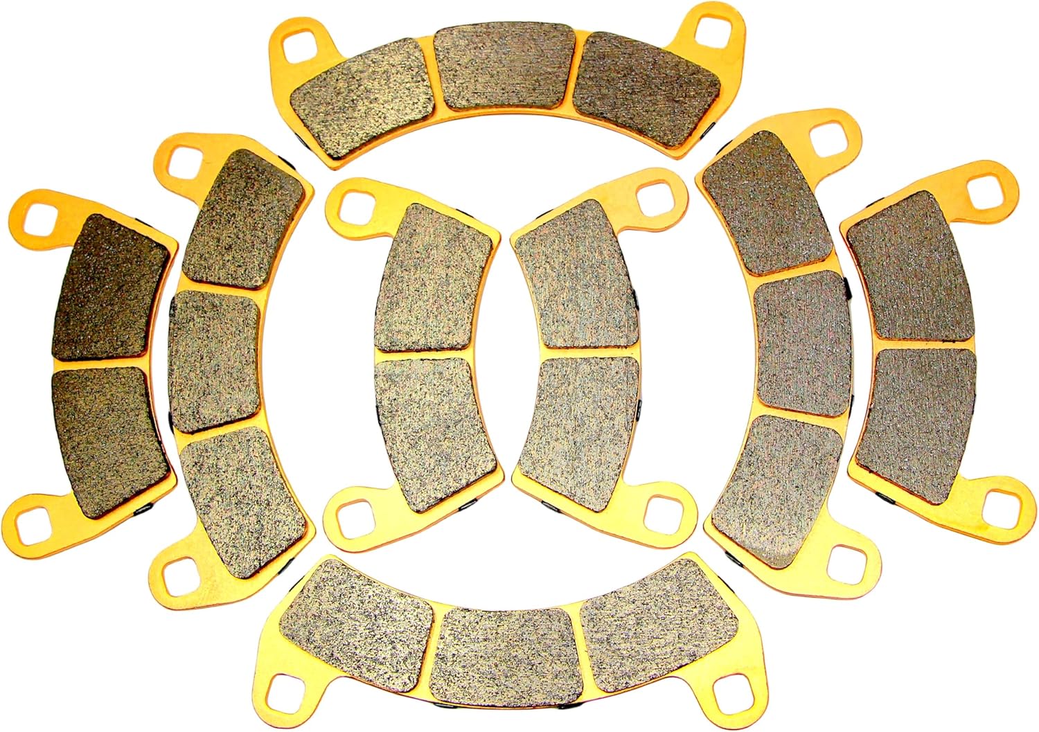 MC Brake Pads for Polaris RZR Pro XP XP 4 2021 2022 2023 2024 / RZR XP XP4 Turbo S EPS 2016 2017 2018 2019 2020 2021 Velocity/DYNAMIX/Fox 2206231 2205949 Front Rear Sintered Copper Brakes MC680F656R