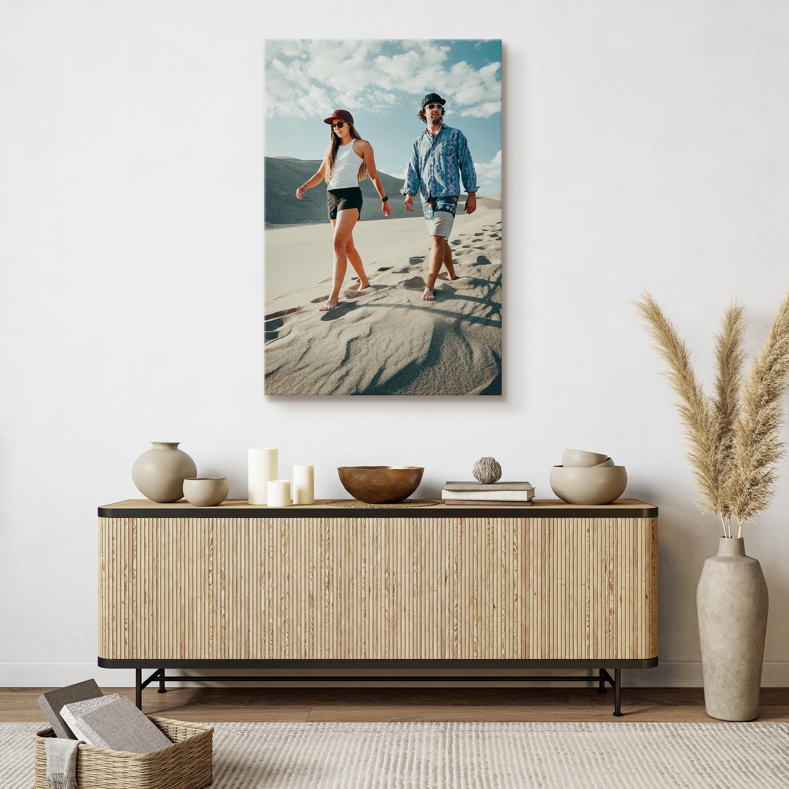 Muralo Personalisierte Leinwand mit eigenem Bild, Wandbild - 80x120 cm | Foto-Leinwandbild, hochauflösender Druck, lebendige Farben - ideal für Wohnzimmer und Schlafzimmer, Ein Geschenk fürs Leben