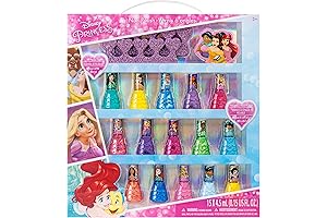 Townley Girl | Disney Princess Peel-Off Nail Polish and Toe Spacers for Girls Ages 3+