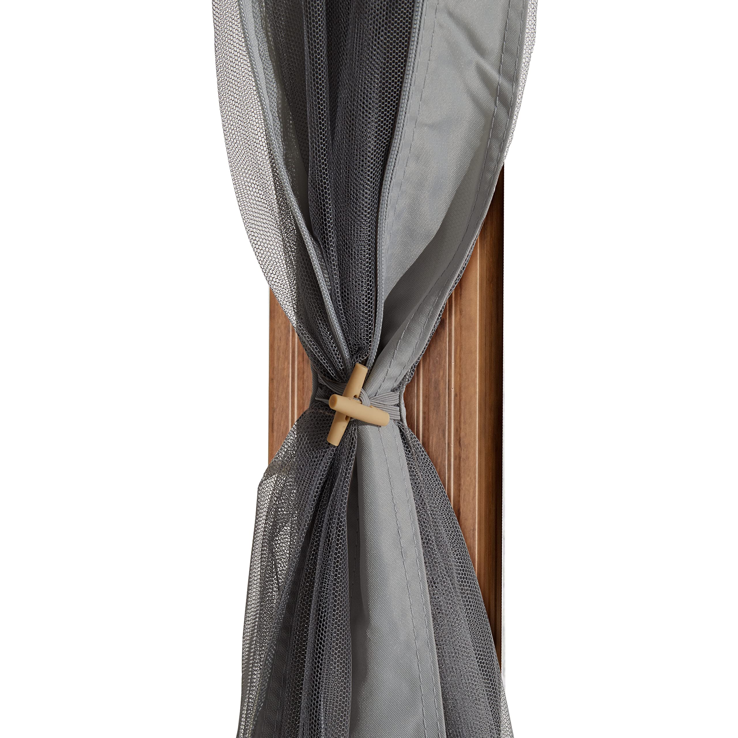 Moustiquaires pour Tonnelle de Jardin Forest Superior 3x4 m, Gris, avec Fermeture Eclair