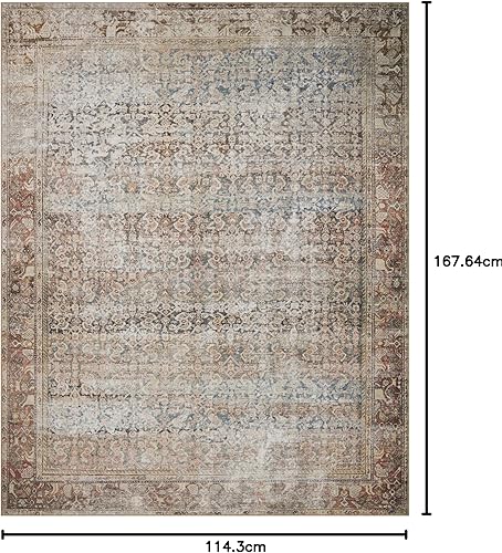 Miniatura 49 de Loloi Amber Lewis x Loloi Georgie Collection GER-07 Alfombra para pasillo de 2 pies 6 pulgadas x 7 pies 6 pulgadas, 3/16 de pulgada de grosor, Musgo