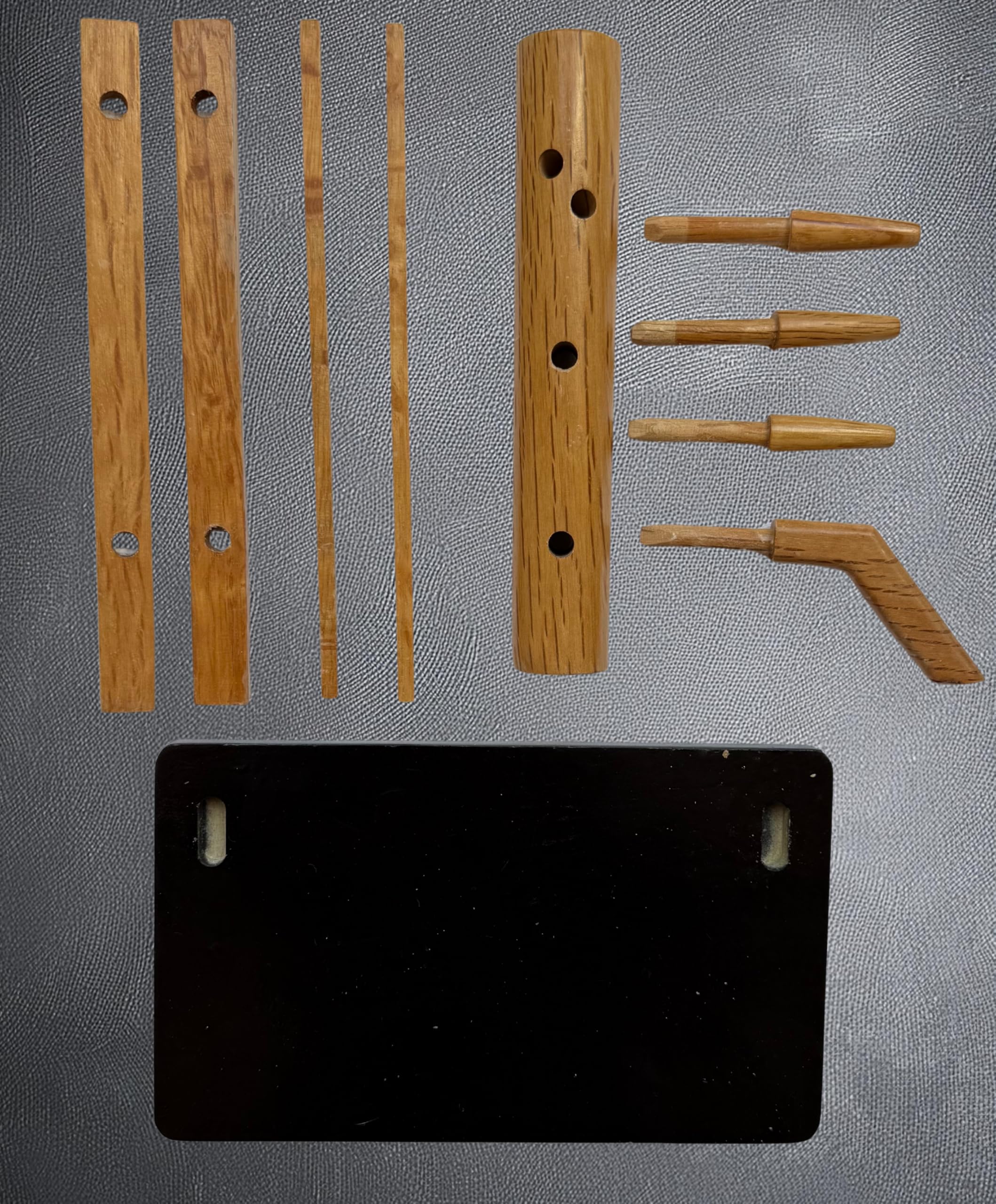 Mini manichino di legno Wing Chun, Mook Jong Tradizionale, Base Nera, Modello Decorativo