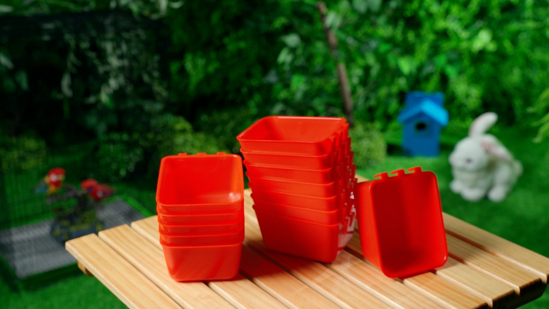 Maxdot 50 Pcs Cage Cups Chicken Feeder Cups 16 oz Hanging Bird Food Water Bowl Bunny Cage Feeding Dish for Pet Parrot Rooster Parakeet Gamefowl Poultry Pigeon(Blue) - image 7
