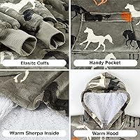 Vista 76 de Catalonia Blanket Hoodie for Kids, Oversized Wearable Sherpa Sweatshirt Pullover for Teens Youth, Gift Idea