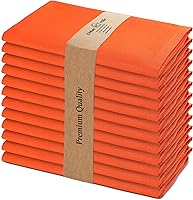 Vista 45 de Urban Villa - Juego de 12 servilletas de tela de 50x50 centímetros 100% algodón, servilletas lavables, suaves, duraderas, reutilizables