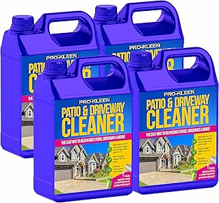 Pro-Kleen Patio & Driveway Cleaner (20L) - Removes Black Stains, Dirt and Grime - Powerful Liquid Cleaning Solution - Powers Through Stubborn Dirt & Grime - Use on Patios, Driveways, Block Paving & more