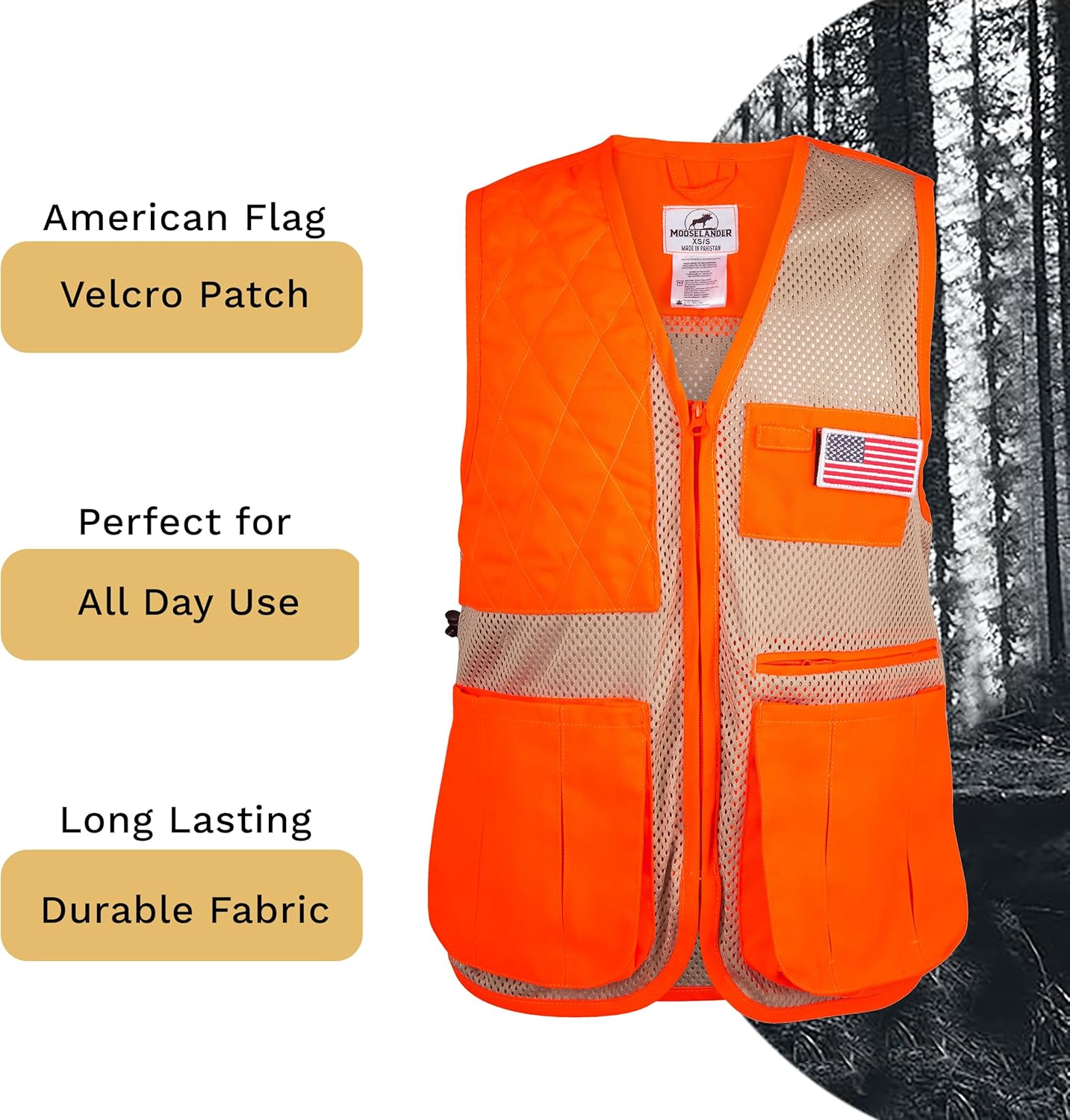 Shooting Vest, Range and Skeet Shooting Vest with Right Hand Shoulder Pad