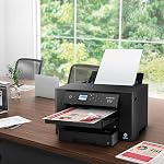 Epson Workforce Pro WF-7310 Wireless Wide-Format Printer with Print up to 13" x 19", Auto 2-Sided Printing up to 11" x 17", 500-sheet Paper Capacity, 2.4" Colour Display, Epson Smart Panel App , Black