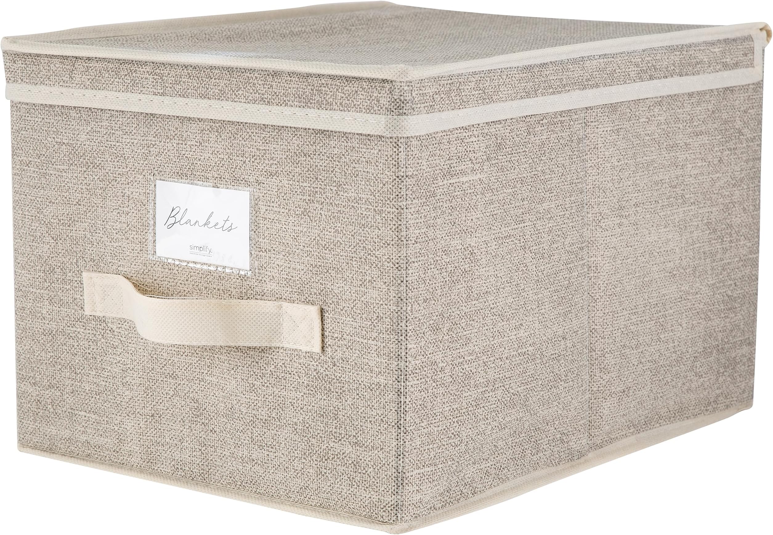 Simplify Large Storage Box in Faux Jute