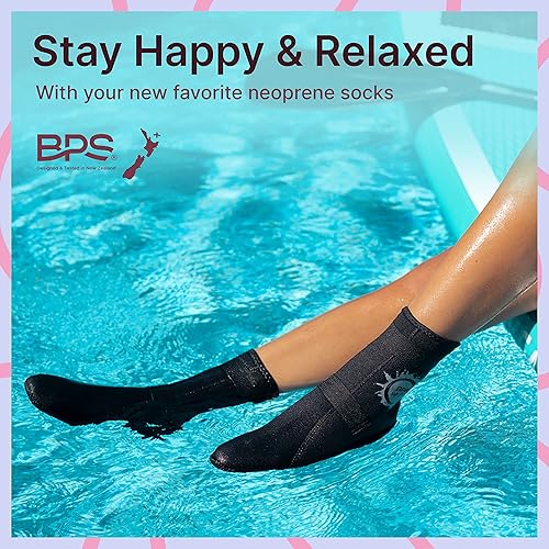 Miniatura 5 de BPS Nueva Zelanda - Calcetines de neopreno antideslizantes de 0.118 in para playa, actividades acuáticas, buceo, surf, traje de neopreno