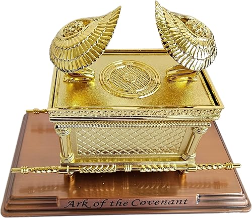 Vista 9 de Holy Land Market El Arca de la Alianza bañado en oro (extra grande, solo arca)