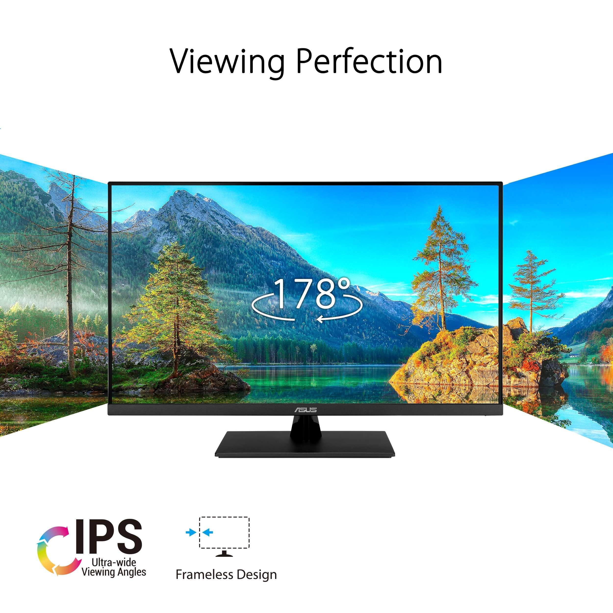 31.5インチ WQHDモニタ ASUS VP32AQ IPS ASUS VP32AQ Eye Care Monitor – 31.5-inch, WQHD (2560 x 1440), IPS