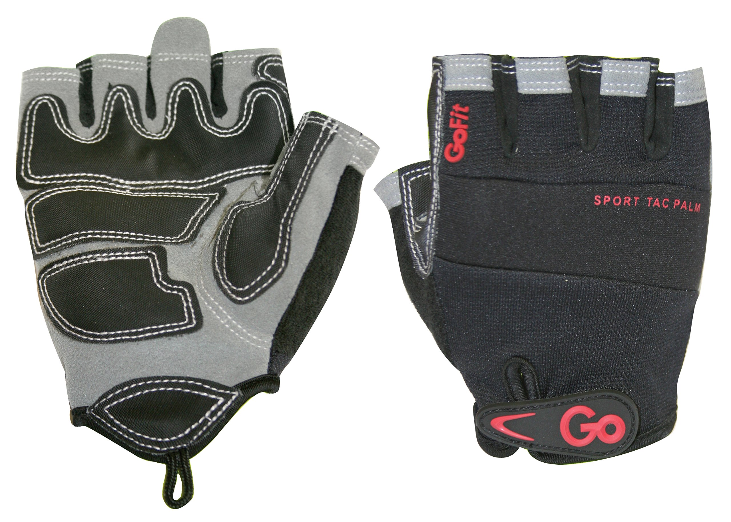 GoFit Sport-Tac Pro Men's Black Trainer Gloves, Large (GF-DTAC2-LG) (GOFGFDTAC2LG)