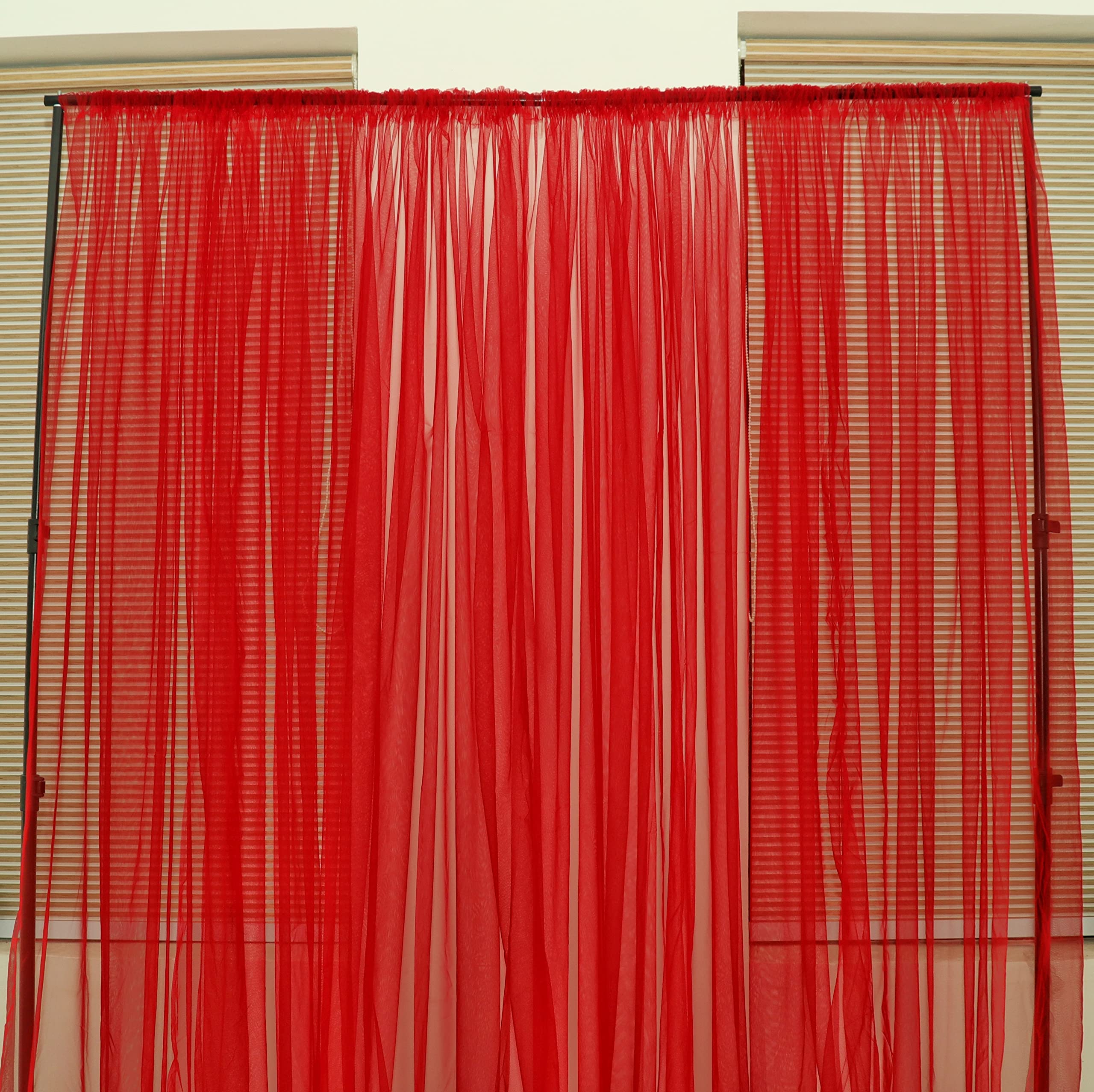 Colorsoft™ Maroon Sheer Backdrop Curtains Maroon Tulle Backdrop Curtain for Parties Wedding Birthday Party Ceremony Photo Backdrop Curtain for Home Decoration,5(W) x8(H) Set of 2 (B0BRQXPXT1) Amazon Price History, Amazon Price Tracker