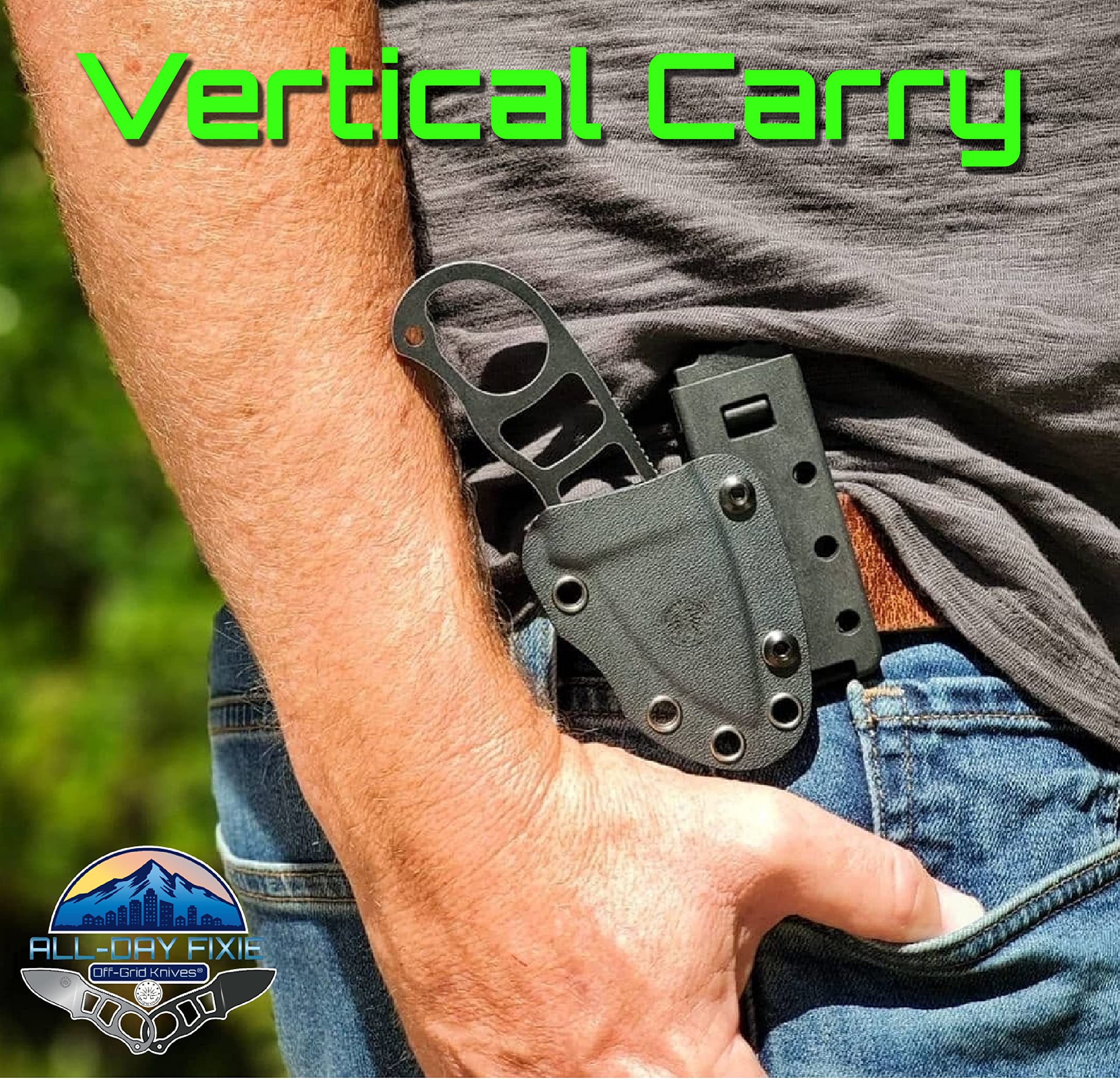 OffGrid Knives Neck Knife and Belt Carry Compact EDC Fixed Blade