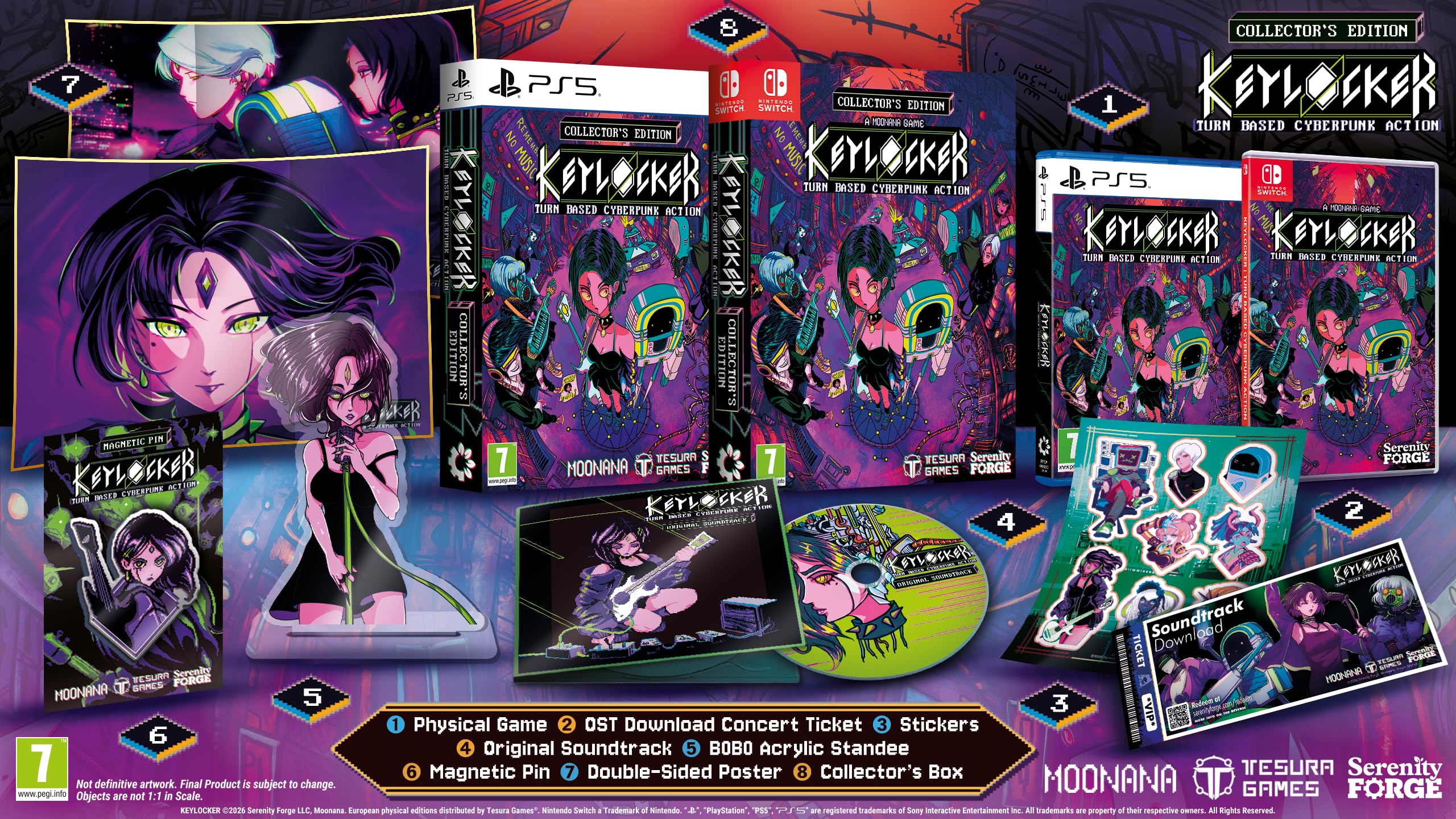 Keylocker Turn Based Cyberpunk Action Collector's Edition Nintendo Switch