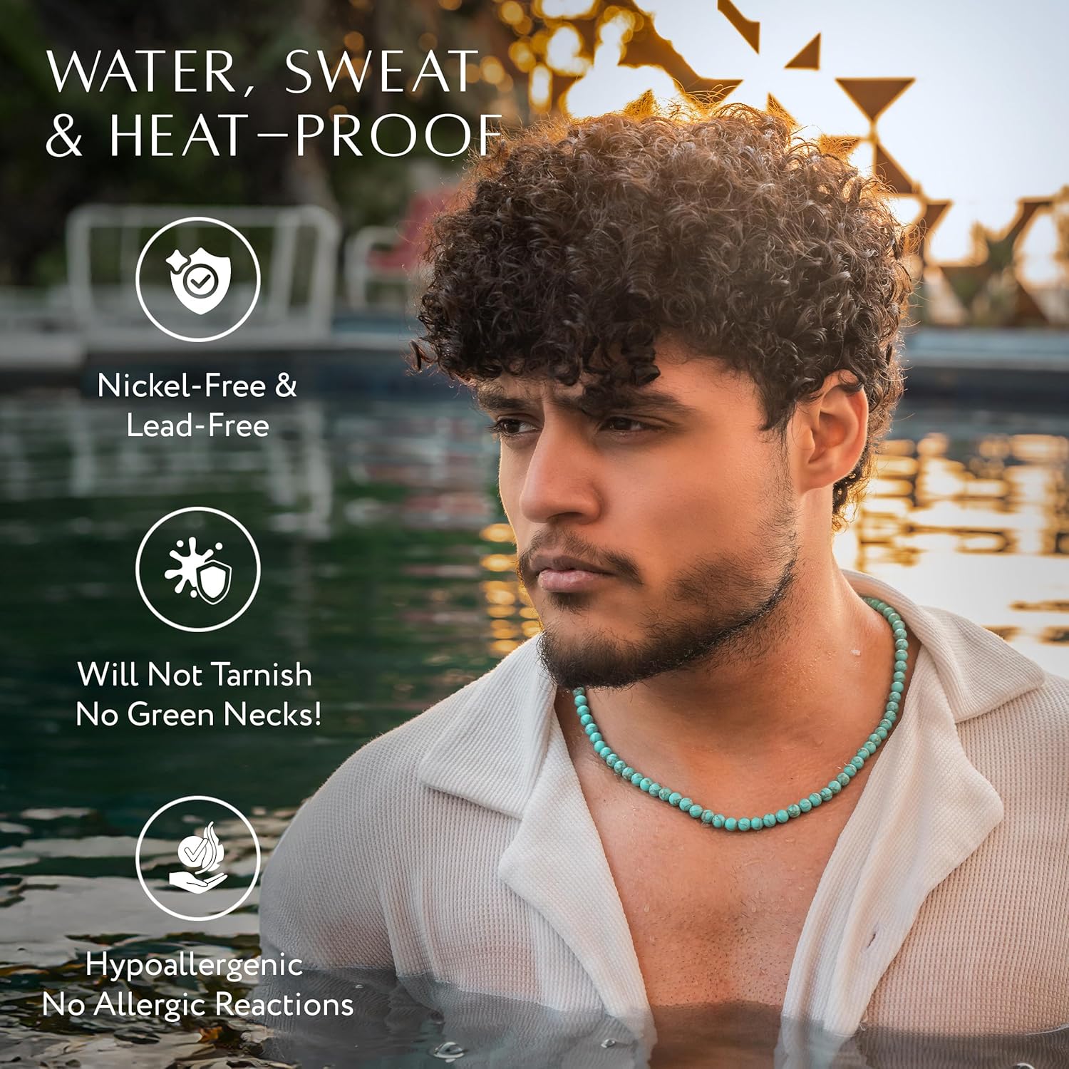RTZN® Necklace for Men – Premium Artisan Handcrafted Authentic Stone Necklace