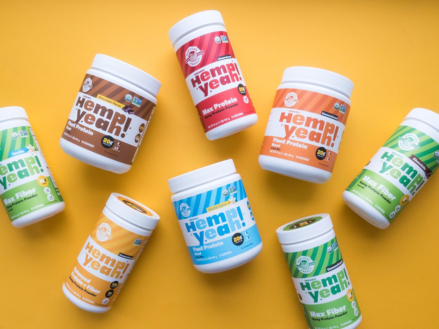 Manitoba Harvest Hemp Yeah! Organic Max Protein Powder, Unsweetened, 16oz; with 20g protein and 4.5g Omegas 3&6 per Serving, Keto-Friendly, Preservative Free, Non-GMO : Health & Household