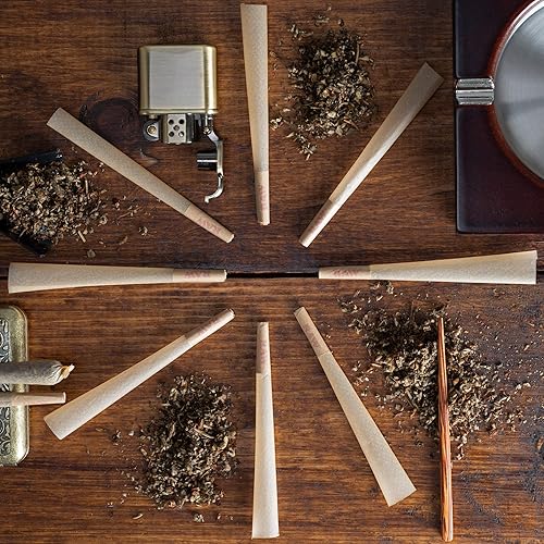Miniatura 5 de RAW Classic King - Conos clásicos preenrollados papel de fumar clásico en tamaño grande con puntas de filtro, cono RAW de combustión limpia y lenta