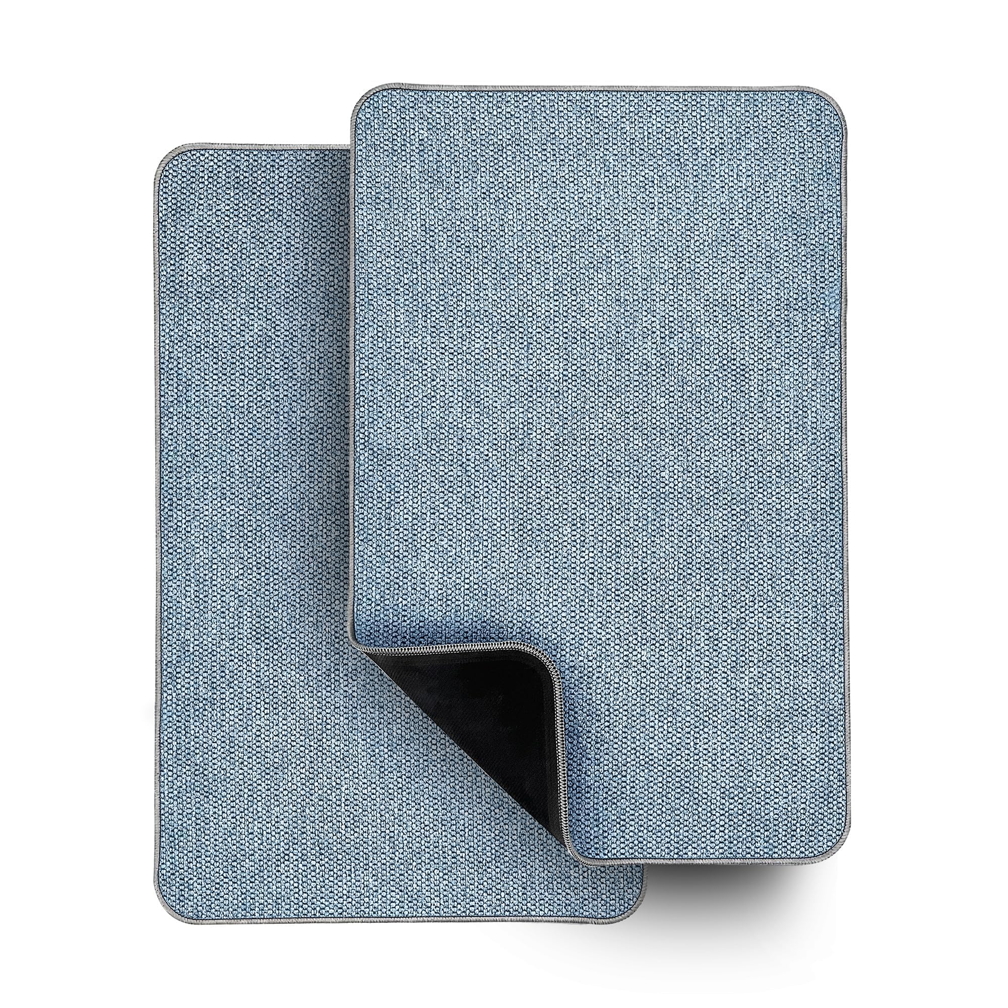 Bosap Bath Mat,Ultra Thin Bathroom Rugs,Rubber Bath Mats for Bathroom,No Slip Bath Rugs,Quick Dry,Machine Washable,Low Pile,Absorbent,Shower Outside,