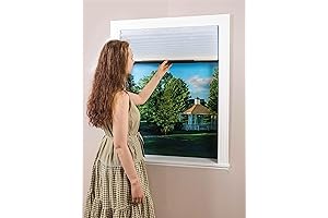 30'W X 64'H Cordless Pleated Window Shades, Cloth Light Filtering Fabric Window...