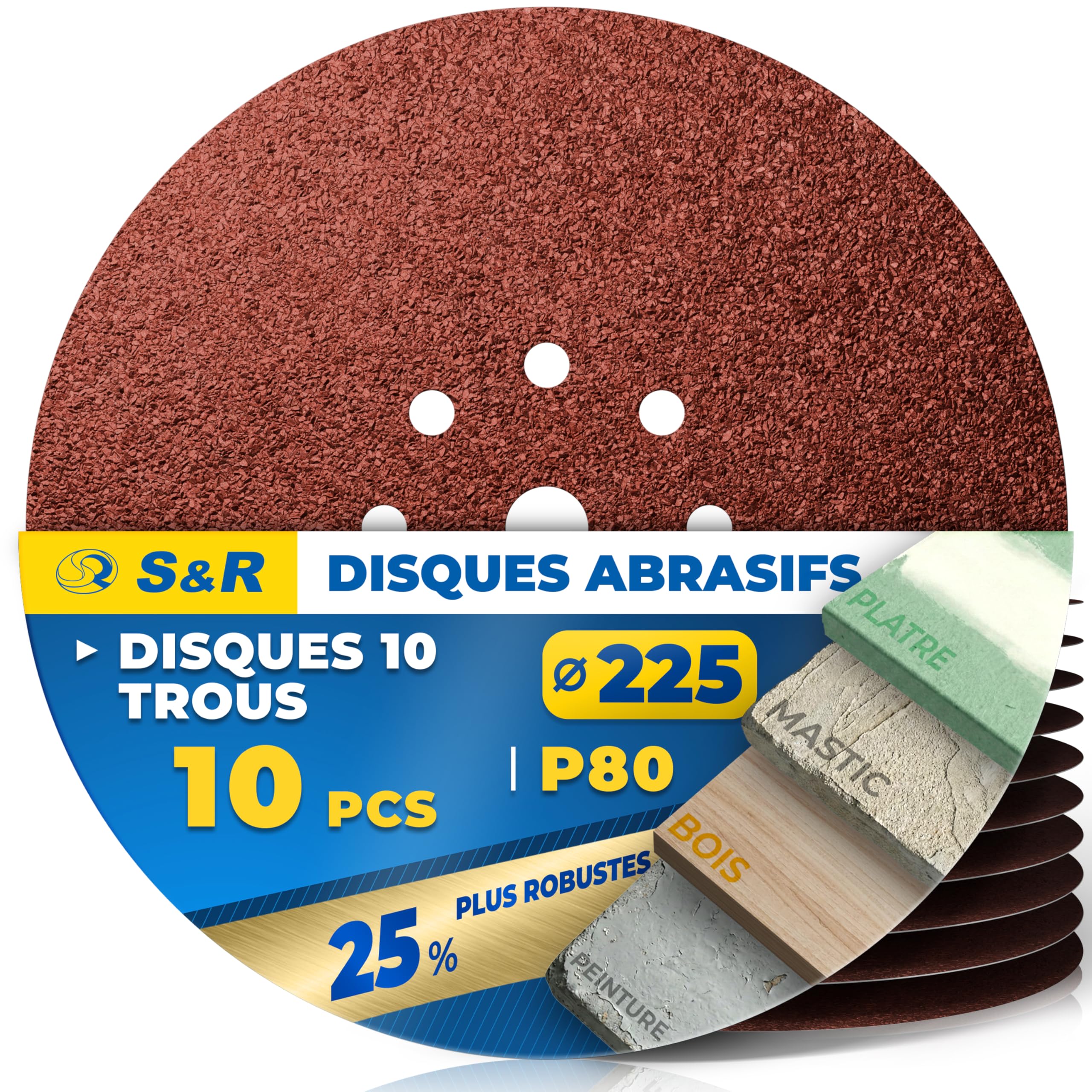 5 Feuilles Abrasives Norton – 225 X 273 Mm – Grain 150 – Neuves