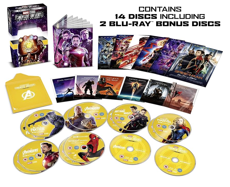MCU フェーズ3 セット売り　22作品　DVD&Blu-rayセット MCU MARVEL フェーズ1,2,3 22作品セット DVD&Blu-ray Marvel
