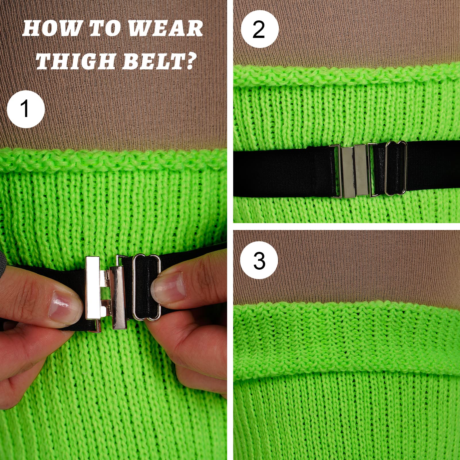 Plus Size Womens Thigh High Socks for Thick Thighs- Extra Long & Thick Over the Knee Stockings- Leg Warmer Boot Socks: Neon Green