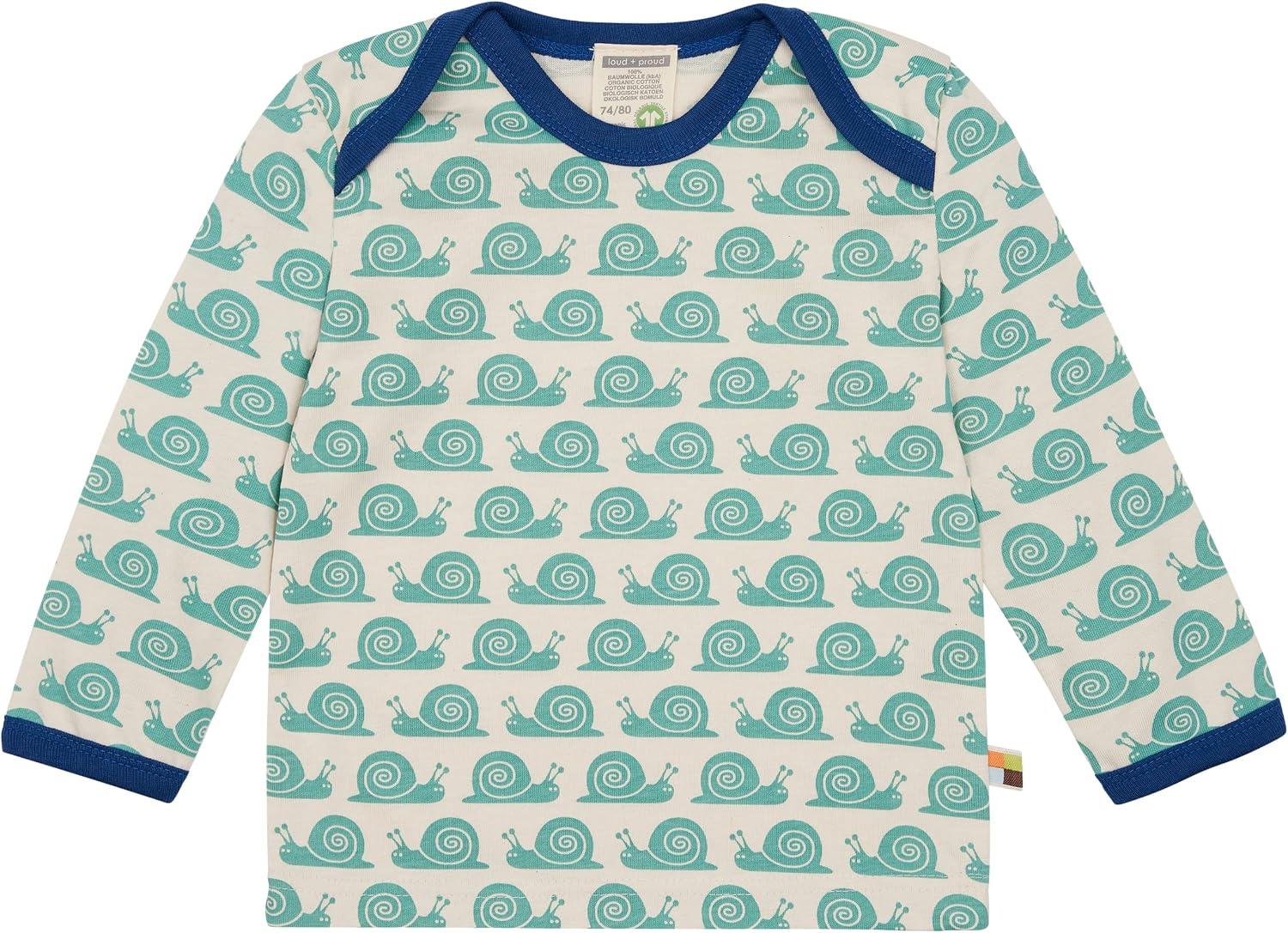 T-shirt Enfant Escargot Loud + Proud – Coton Bio Certifié GOTS – Fabrication Hongrie, Écologique - 3
