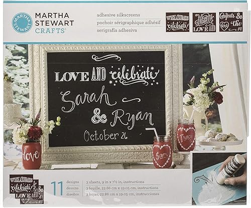 Miniatura 5 de Martha Stewart Artesanía Martha Stewart Bodoni alfabeto serigrafía plantilla