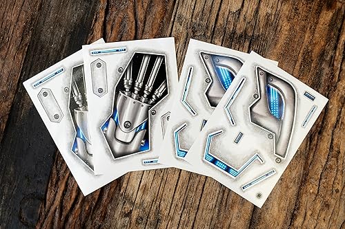 Miniatura 2 de 2 x Death Metal Cyborg Face Tatuaje Temporal, Cyberpunk, KI