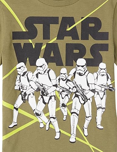 Vista 2 de Yaxa Essentials Disney Marvel Conjuntos de trajes para niños y niños pequeños de Star Wars (cebra previamente manchada), paquete de 5