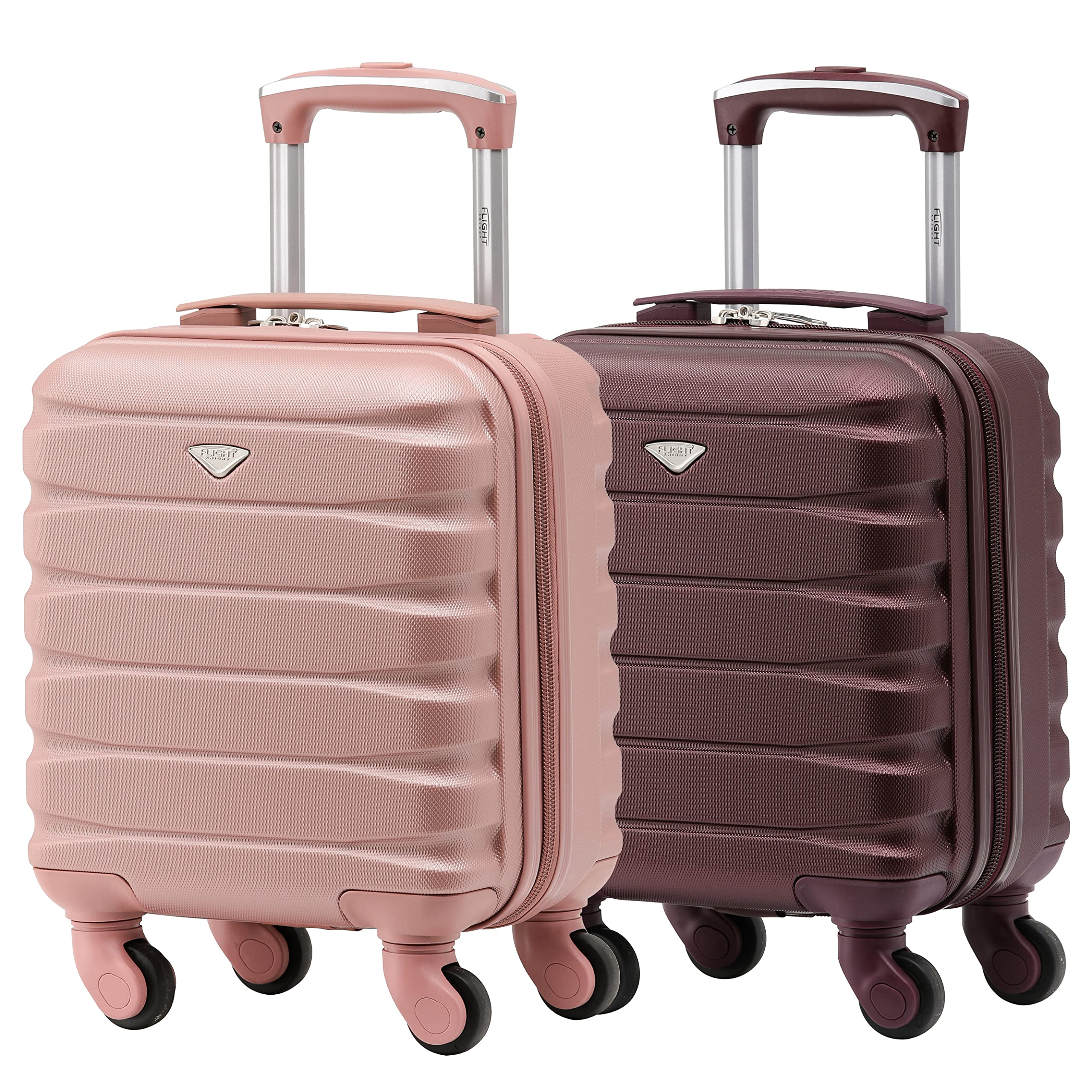 Flight Knight Suitcase Set of 2 Lightweight 4 Wheel ABS Hard Case Cabin Carry On Hand Luggage Approved for Over 100 Airlines Including easyJet, British Airways, Ryanair & Many More 55x35x20cm — view 143