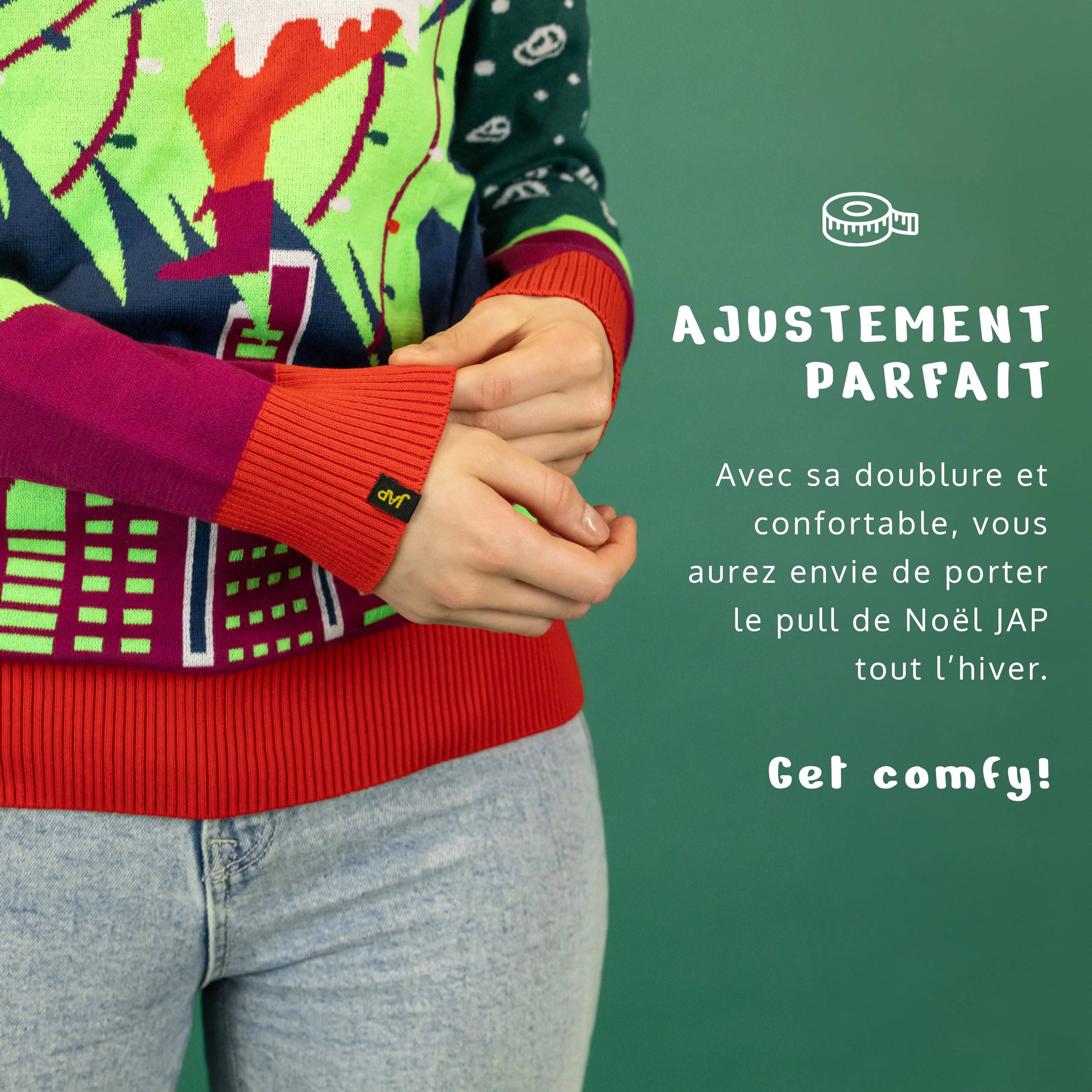 JAP Christmas - Pull de Noel - Pull Noel pour Femme et Homme - Pull Moche de Noel - Ivre