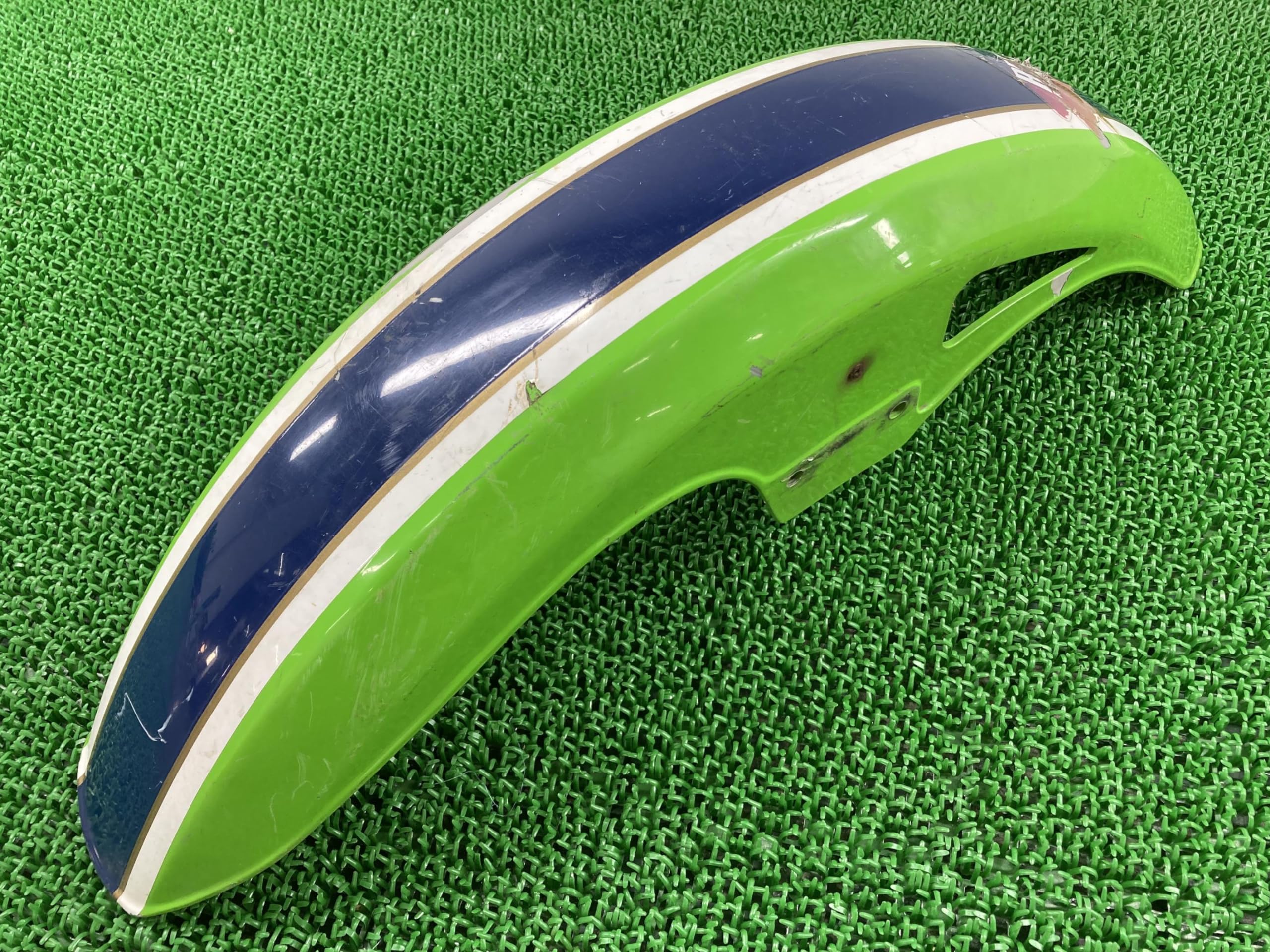 Amazon | Z400GP フロントフェンダー 緑 35004-1087 KZ400M-016 