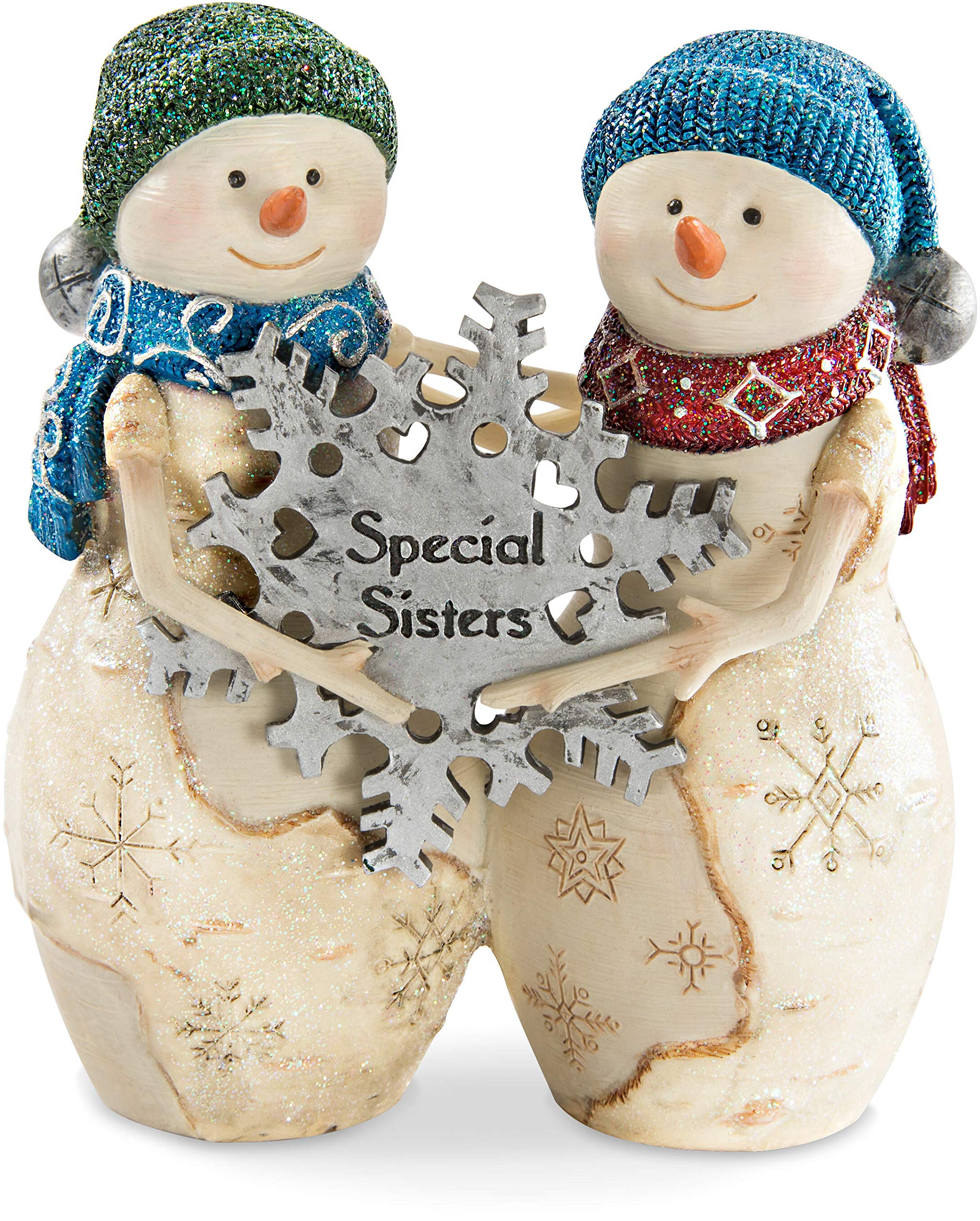 Pavilion Gift Company Beige The Birchhearts Snowman Figurine, Resin,