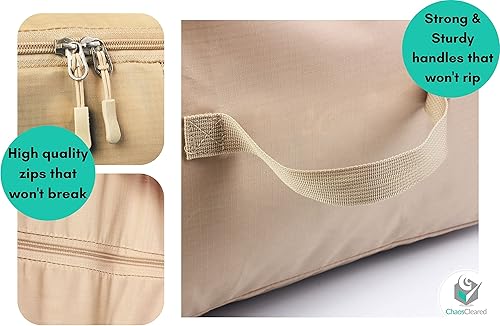 Miniatura 4 de Bolsa de almacenamiento de edredón bolsa organizadora plegable para edredones KingQueen, almohadas, mantas, ropa de camacolcha, manta, edredón,