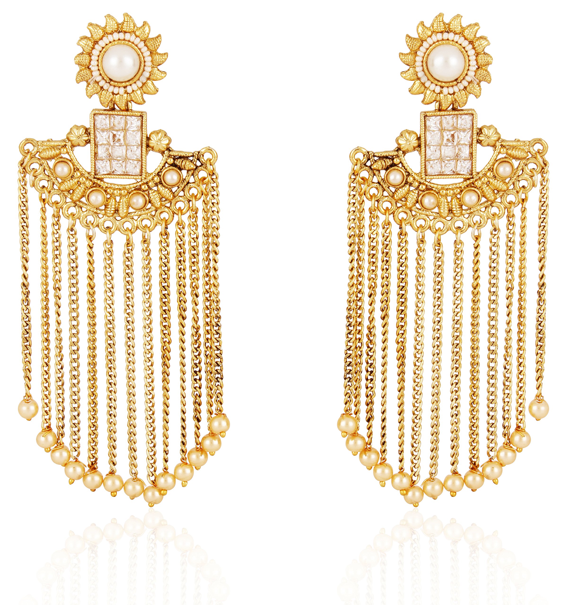 See full amazon price history chart for Shining Diva Fashion Gold Plated Pearl Hanging Earrings for Women and Girls(Golden)(8459er) Shining Diva Fashion Gold Plated Pearl Hanging Earrings for Women and Girls(Golden)(8459er) (B075V7PKX6) Amazon Price History, Amazon Price Tracker
