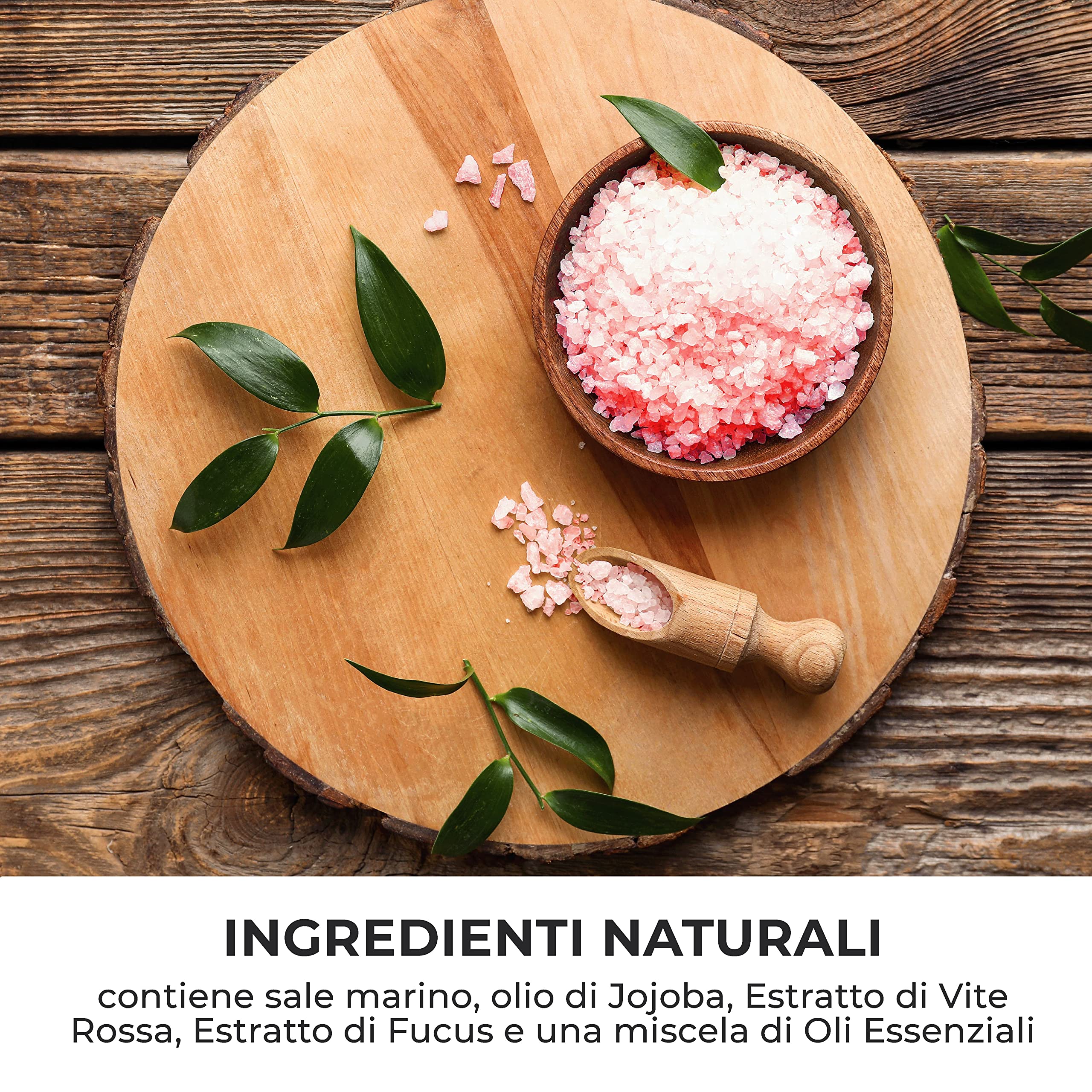 Gommage corps anti-cellulite aux sels marins pour douche et sauna - Exfoliant à l'huile de jojoba protectrice - Gommage Corps Exfoliant Raffermissant Corps 200 ML