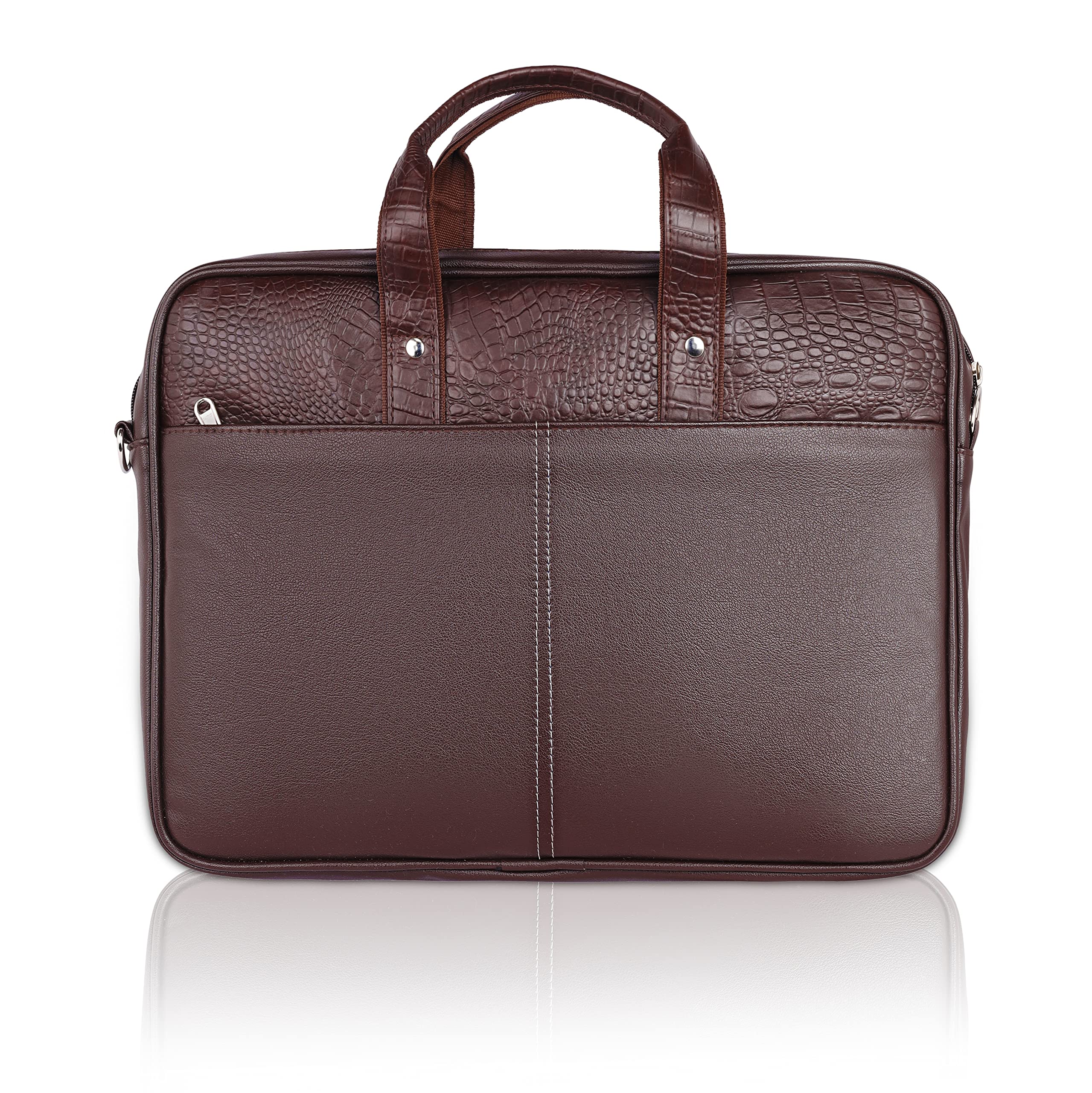Daza PU Leather laptop messenger shoulder office bag for men and women (Brown) (B0BDST6FQH) Amazon Price History, Amazon Price Tracker