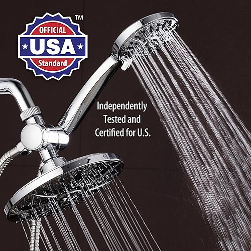 Miniatura 3 de AquaDance - Set de ducha de 3 cabezales de alta presión de 7 combina lo mejor de ambos mundos disfruta de un lujoso cabezal de ducha de lluvia y de