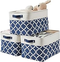 Vista 19 de DECOMOMO Cestas de almacenamiento para estantes, contenedores de almacenamiento de tela, organizadores de armario de lino y almacenamiento