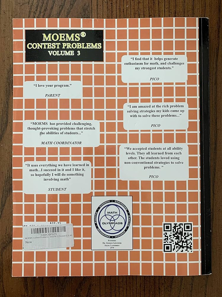 語学・辞書・学習参考書 Maths Olympiad Contest Problems Math Olympiad Contest Problems for Elementary and Middle