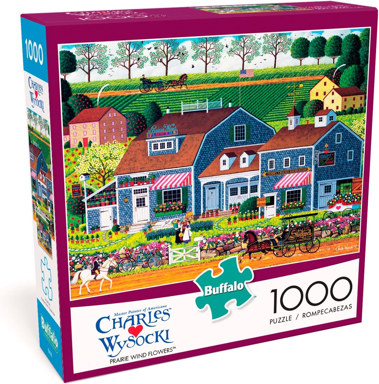 Buffalo Games - Charles Wysocki - Prairie Wind Flowers - 1000 Piece Jigsaw Puzzle