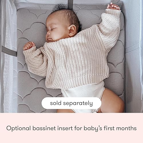 Miniatura 2 de Newton Baby Inserto de moisés para cuna de viaje y corral  Incluye colchón y sábana - 100% transpirable y lavable, funda de doble capa  Paredes de