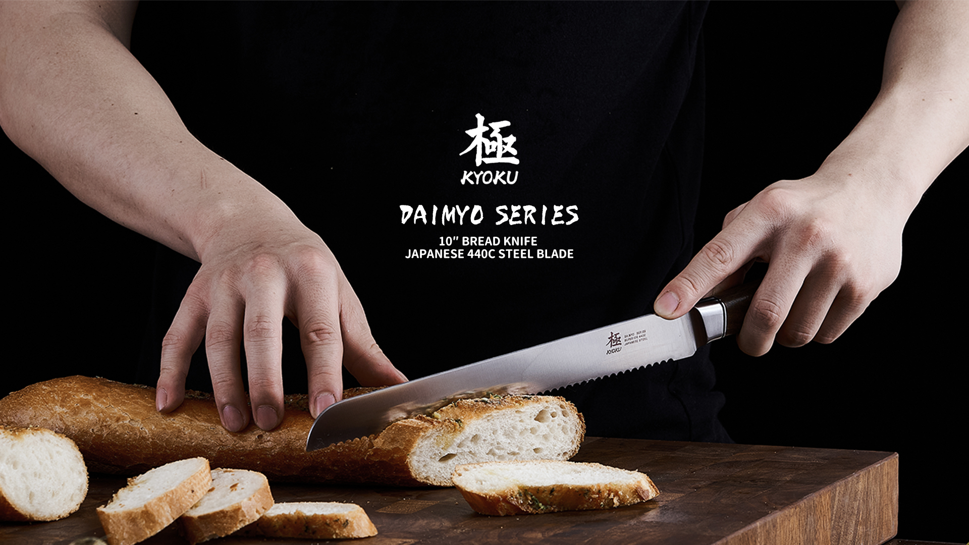 Amazon.com: KYOKU 10 Inch Bread Knife, Serrated 440C Stainless