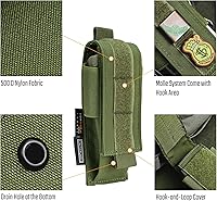 Vista 3 de TACTICAL GEEK - Organizador de cinturón EDC Molle, funda multiherramienta, organizador de bolsillo EDC para paquete, organizador de herramientas